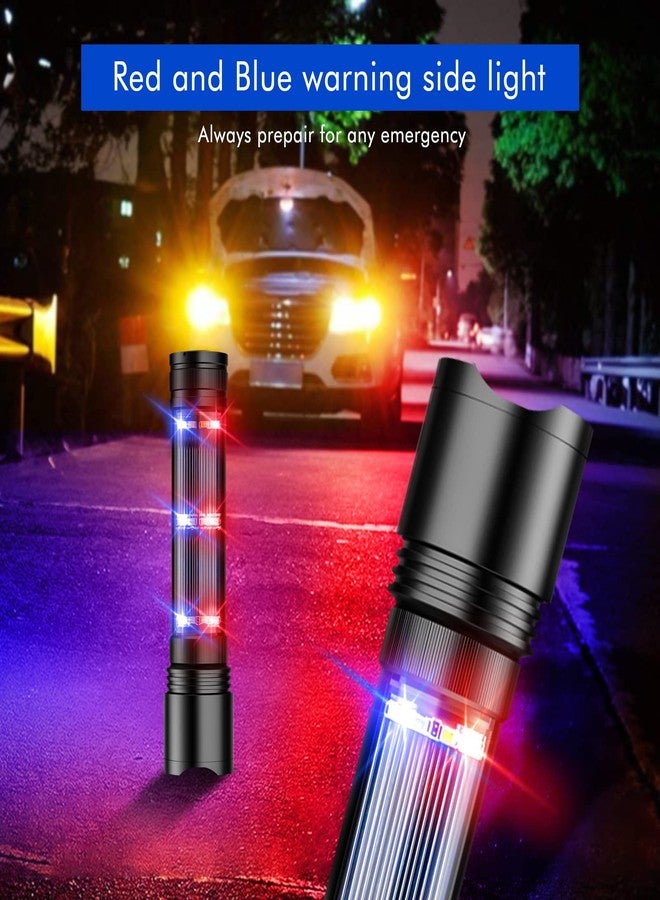 NPET T08-2 Solar Power Flashlight Car Flashlight USB Rechargeable Tactical Multi-Function Torch Emergency Tool (T08-2pack) - Image 5